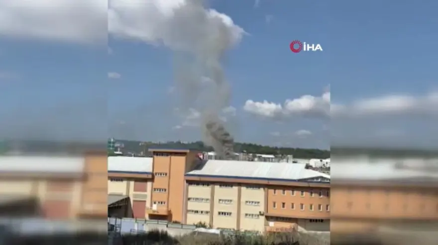 Hadımköy’de fabrika yangını kontrol altında 