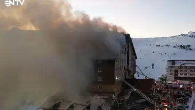 Kartalkaya'daki facia drone kamerasında