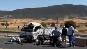 Kahramanmaraş’ta minibüs ile kamyonet çarpıştı: 2 yaralı