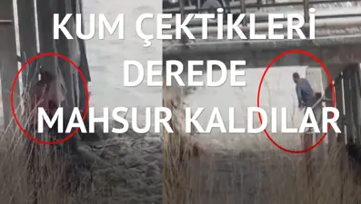 At arabasıyla kum çekerken az kalsın ölüyorlardı