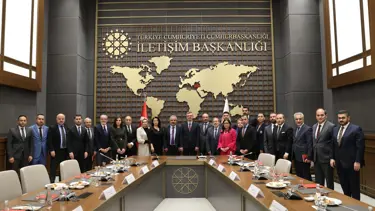 İletişim Başkanı Duran, Türkiye Basın Federasyonu heyetini kabul etti