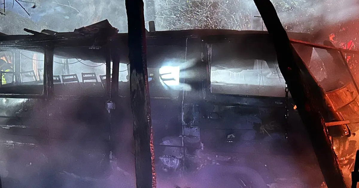 Bartın'da yıldırım 2 aracı kül etti