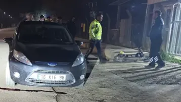 Bursa'da kaza: Skuter sürücüsü ağır yaralandı