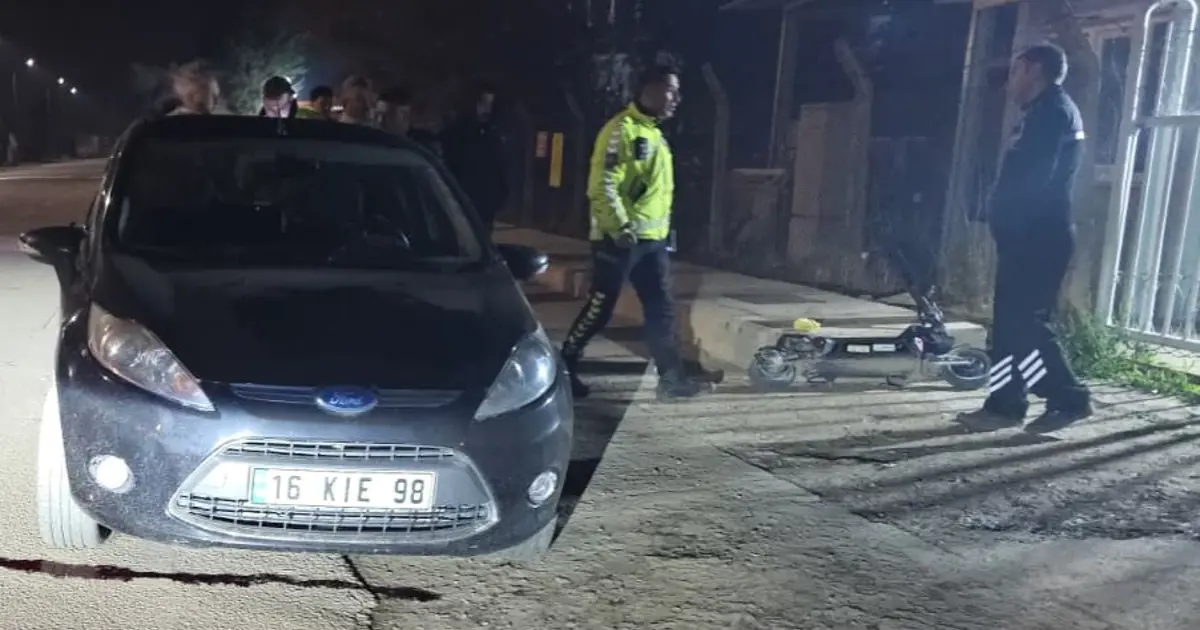 Bursa'da kaza: Skuter sürücüsü ağır yaralandı