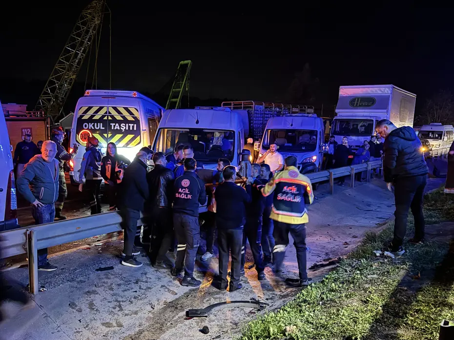 Bursa'da zincirleme kaza: 1 ölü
