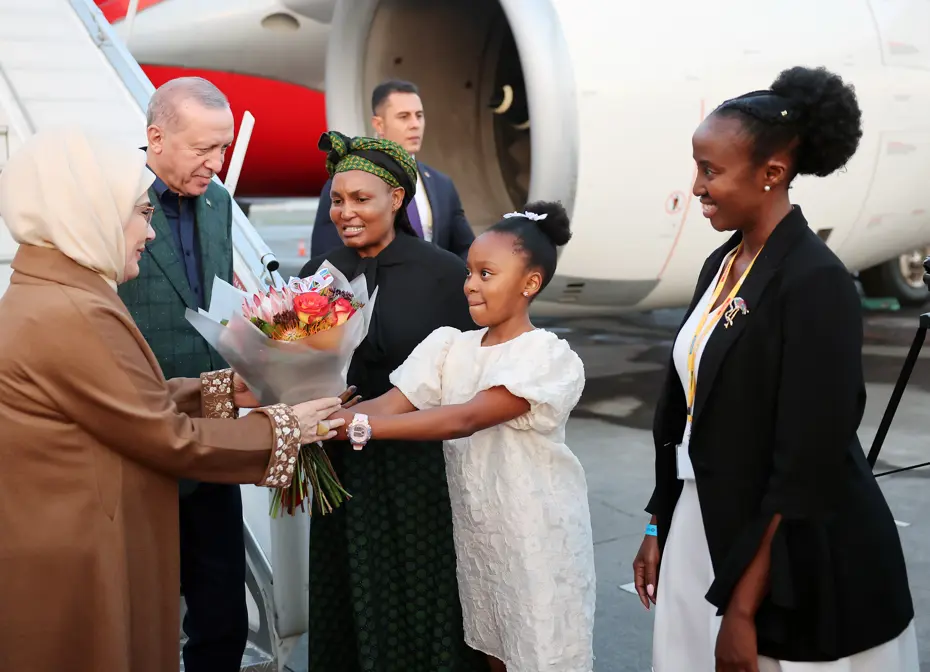 Cumhurbaşkanı Erdoğan, G20 Liderler Zirvesi için Güney Afrika'ya geldi