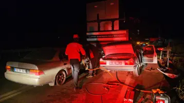 Çorum&#x27;da iki otomobilin vince çarpması sonucu 1 kişi öldü, 1 kişi yaralandı