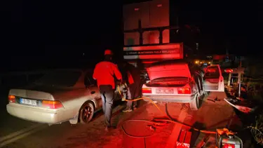 Çorum'da iki otomobilin vince çarpması sonucu 1 kişi öldü, 1 kişi yaralandı