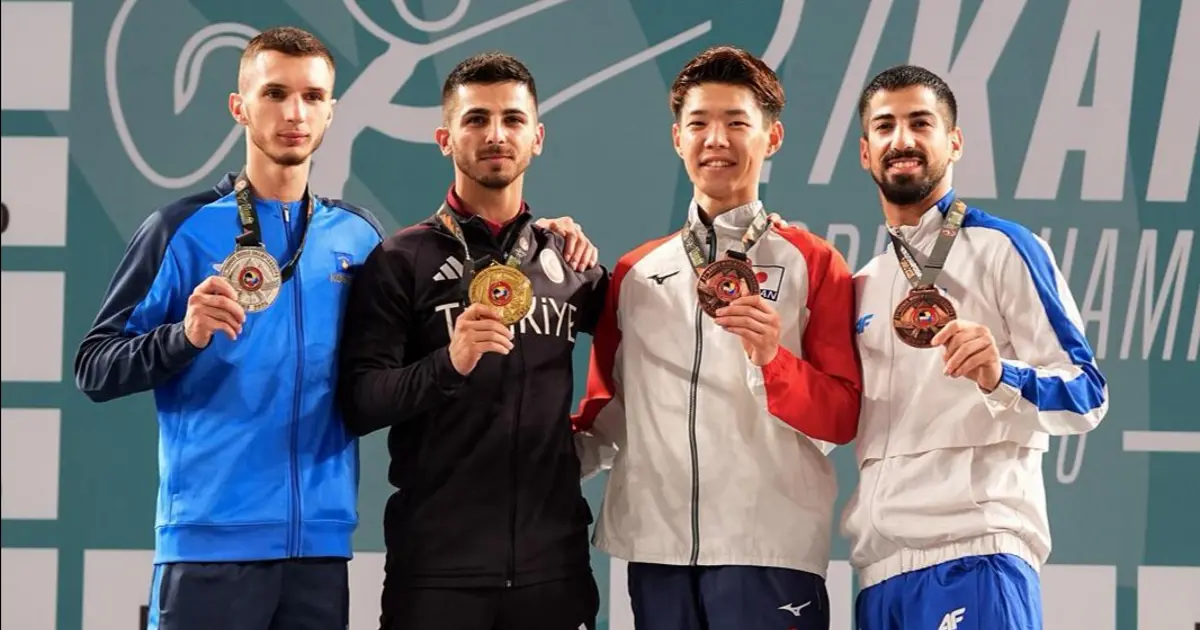 Milli karateci altın madalya kazandı