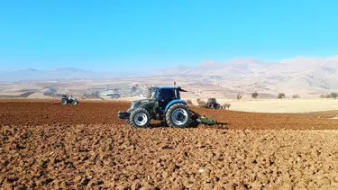 Batman'da hububat ve baklagil ekimi mesaisi