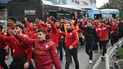 Galatasaray taraftarı Kadıköy'de