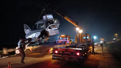 Amasya'da iki otomobilin çarpıştığı kazada 8 kişi yaralandı