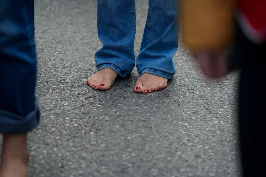 Belediye işçilerinden çıplak ayaklı eylem 4