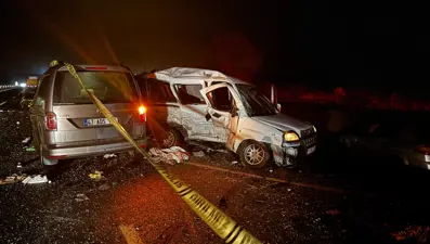 Mardin'de feci kaza. 4 kişi öldü, 5 kişi yaralandı