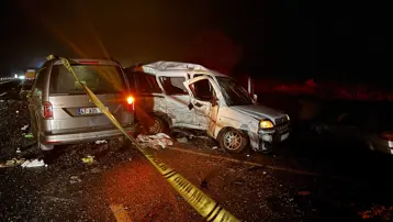 Mardin'de feci kaza. 4 kişi öldü, 5 kişi yaralandı