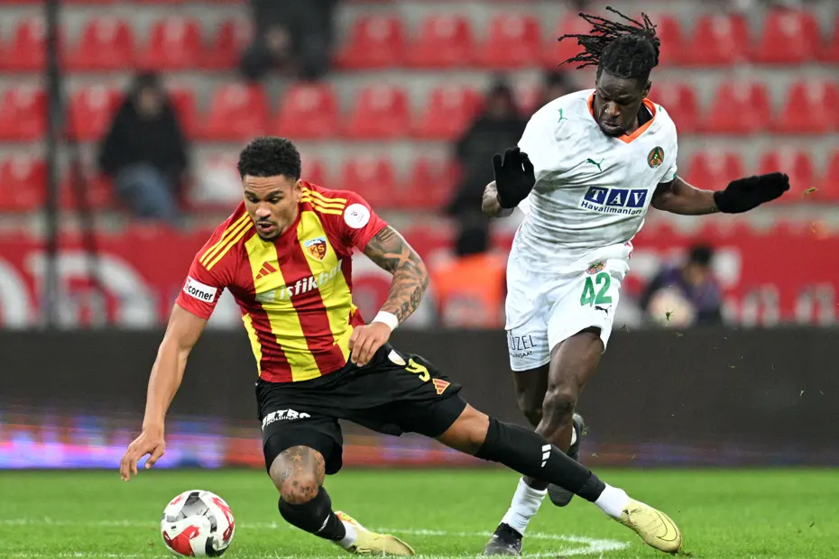 Süper Lig maç sonuçları, Kayserispor ile Alanyaspor berabere kaldı