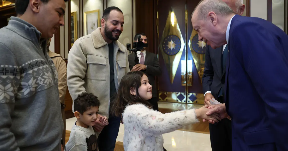Cumhurbaşkanı Erdoğan, Hind Rajab'ın ailesini kabul etti