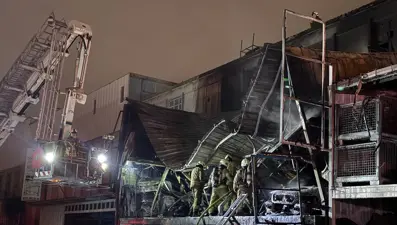 Oto sanayide yangın. Bir kişi hayatını kaybetti