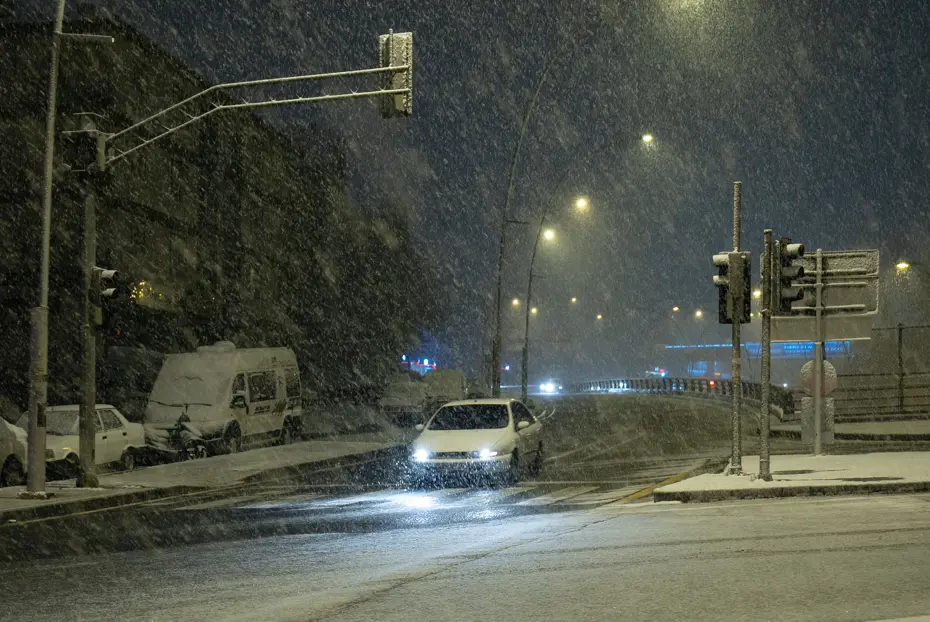 Başkentte kar yağışı