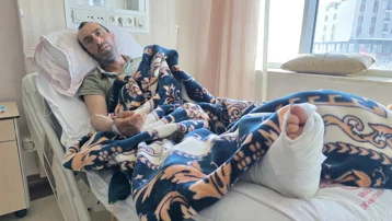Bingöl'de domuz saldırısına uğrayan adam köpeği sayesinde kurtuldu