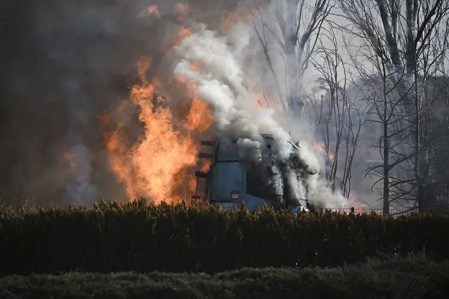 Ankara Emniyet Müdürlüğü otoparkında yangın 