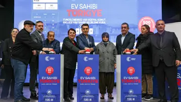 500 bin konutun kura çekimi Tunceli'de yapıldı