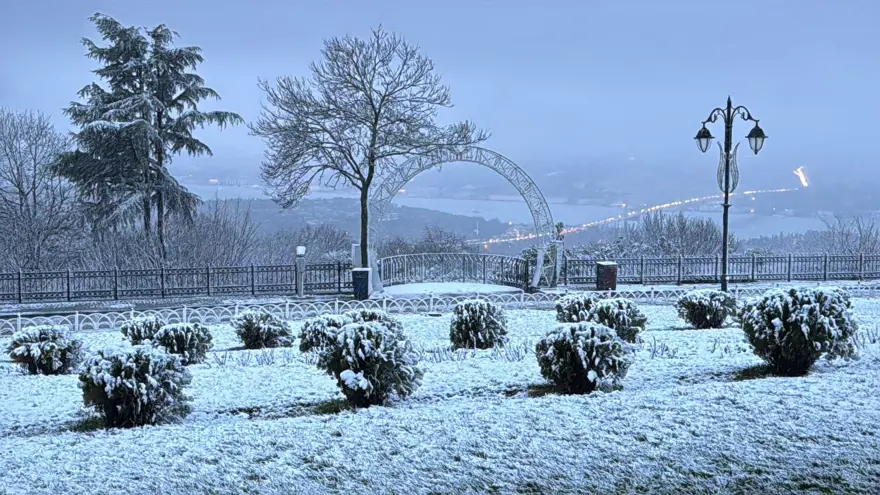 ÇAMLICA TEPESİ BEYAZA BÜRÜNDÜ 2