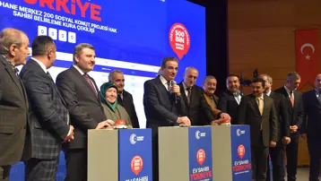 500 bin konutun kura çekimi Gümüşhane'de yapıldı