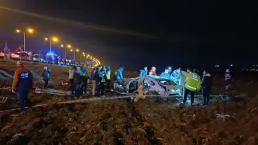 Batman'da katliam gibi kaza. İki araç da şarampole uçtu