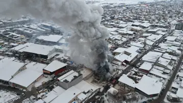 Erzurum'da mobilyacıda patlama ve yangın. 2 can kaybı, 7 yaralı