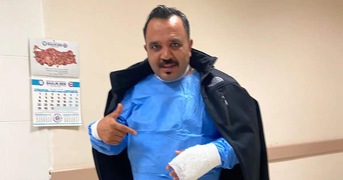 Soğuk havayı test etmek isterken kendini yaktı