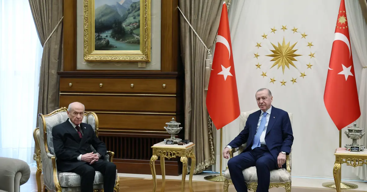 Ankara'da önemli zirve. Cumhurbaşkanı Erdoğan, Bahçeli ile görüştü