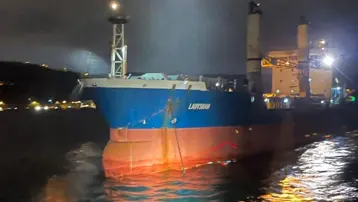 İstanbul Boğazı'nda kuru yük gemisi arıza yaptı