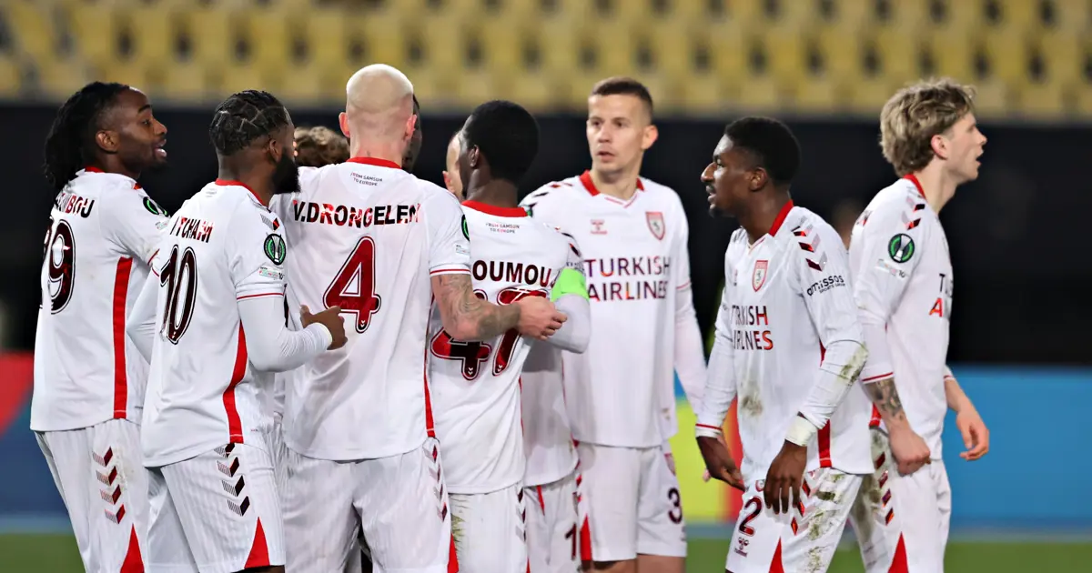 Samsunspor, Konferans Ligi'nde Shkendija'yı 1-0 yendi