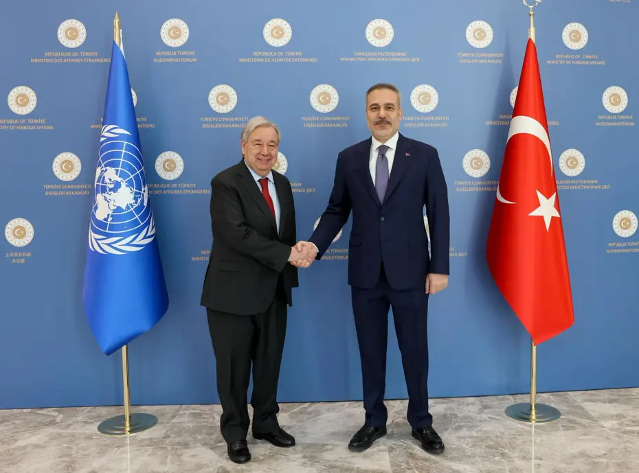 Dışişleri Bakanı Hakan Fidan, BM Genel Sekreteri Guterres ile görüştü