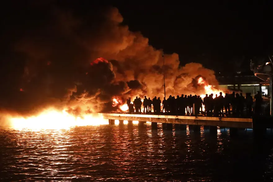 Bodrum'daki milyon dolarlık yangına sualşturma 