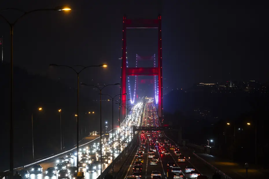İstanbul'da bayram trafiği. Yoğunluk yüzde 62'ye çıktı