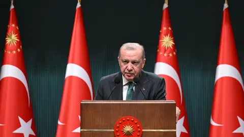 Cumhurbaşkanı Erdoğan, kabine toplantısı sonrası açıklamalarda bulunuyor