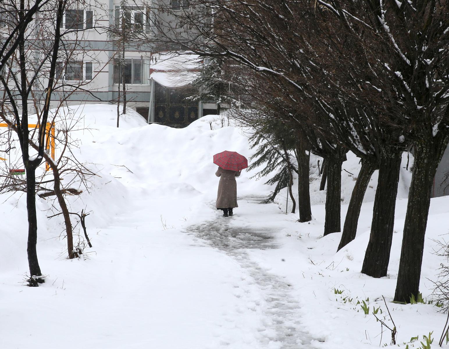 Kış geri geldi, harita sarıya boyandı