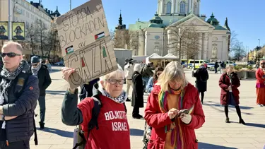 İsveç'te İsrail saldırganlığı itiraz edildi
