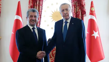 Cumhurbaşkanı Erdoğan, BAE lideri Nahyan ve IKYB Başbakanı Barzani'yle görüştü