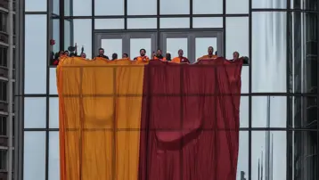 Galatasaray'ın şampiyonluğu New York'ta kutlandı