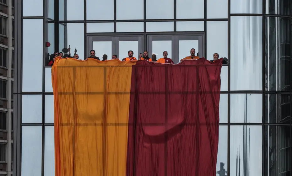Galatasaray'ın şampiyonluğu New York'ta kutlandı