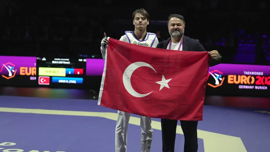 Tekvandocu Berkay Erer Avrupa şampiyonu