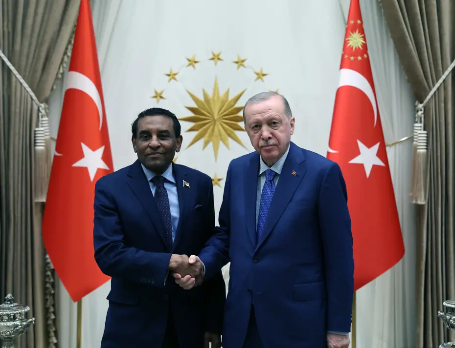 Cumhurbaşkanı Erdoğan, Sudan Başbakanı İdris'i kabul etti