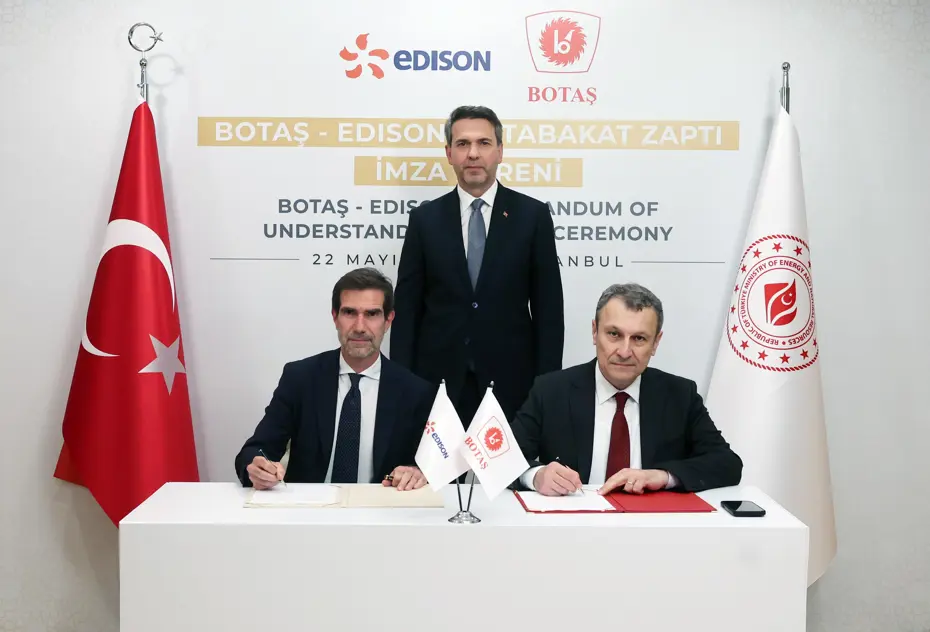 BOTAŞ ile İtalyan enerji şirketi Edison, iş birliği için mutabakat zaptı imzaladı