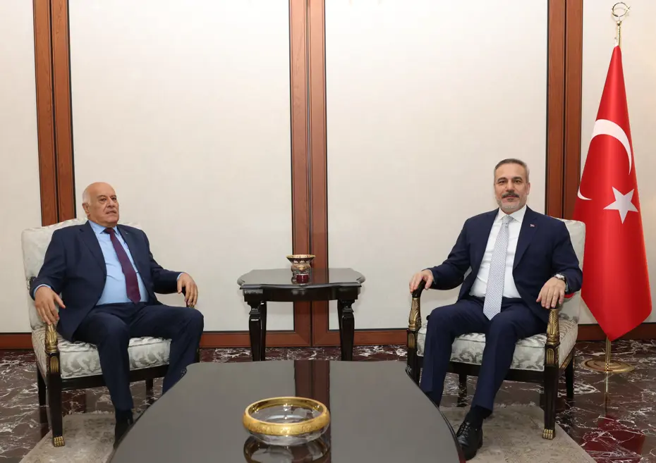 Dışişleri Bakanı Fidan, Fetih Genel Sekreteri Rajub ile görüştü