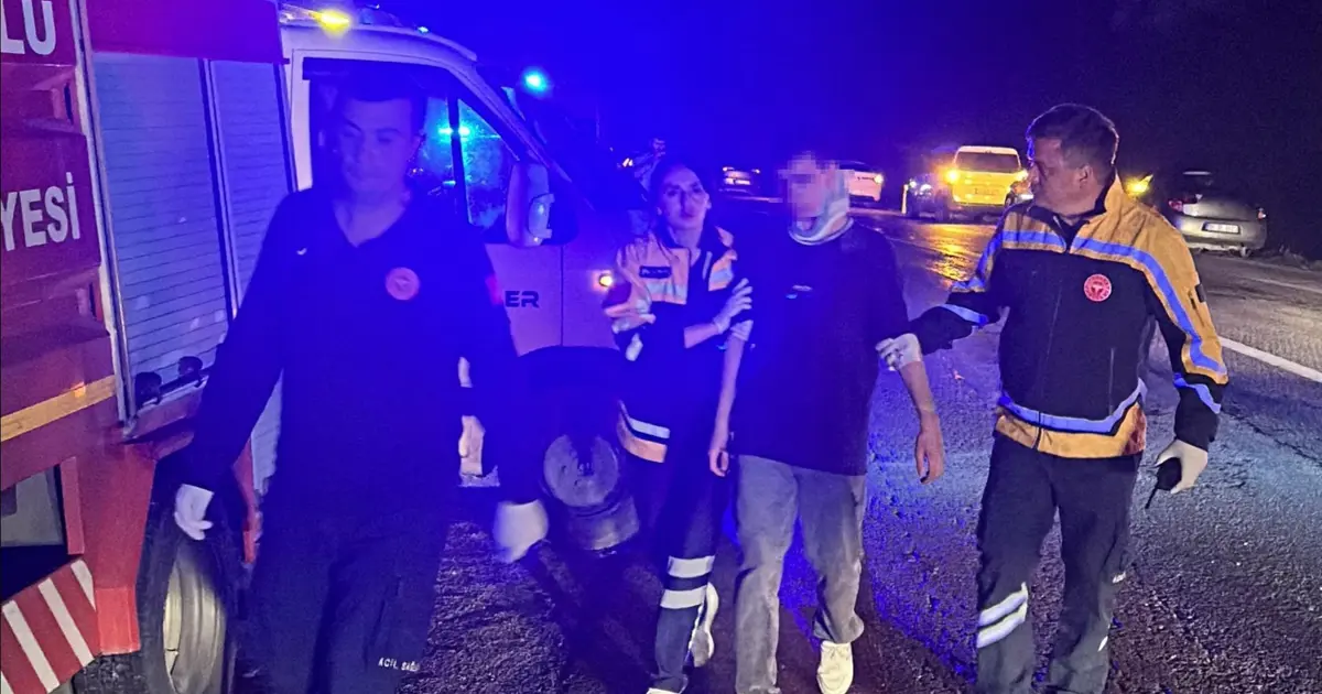 50 metreden uçuruma devrilen araçta 1 ölü, 3 yaralı