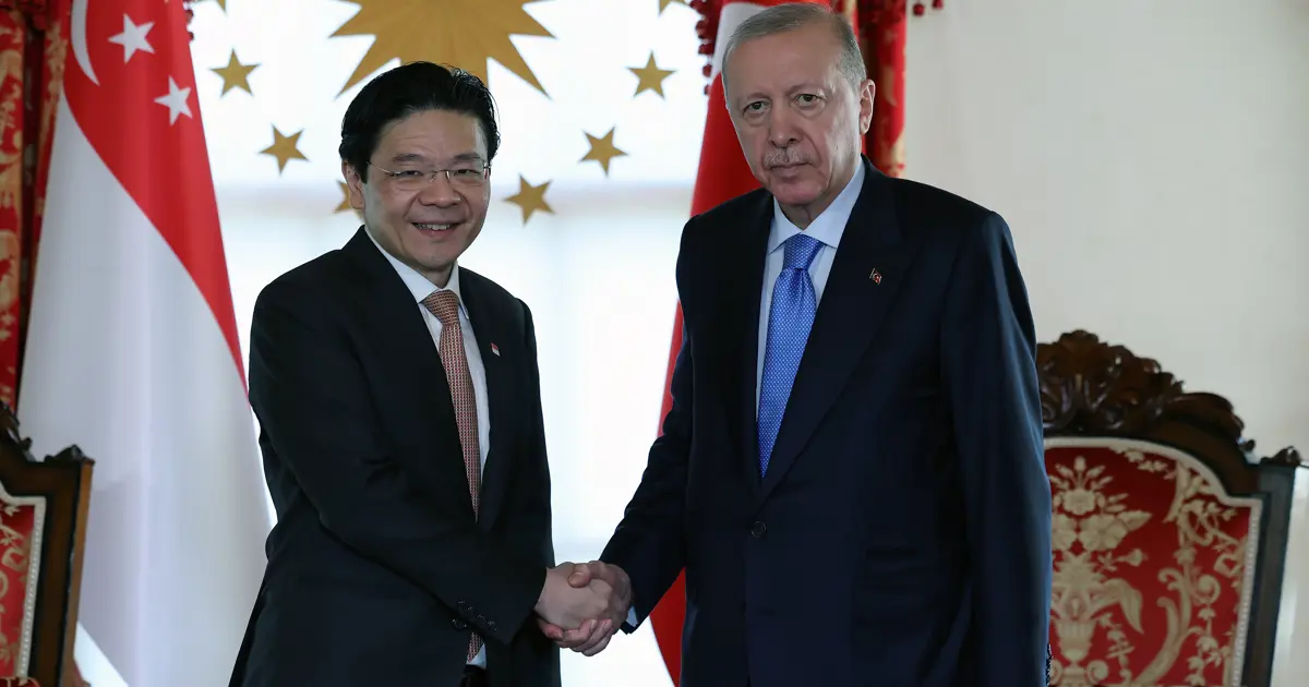 Cumhurbaşkanı Erdoğan, Singapur Başbakanı Wong'u kabul etti