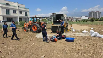 Saman ayırma makinesine sıkışan işçiden acı haber